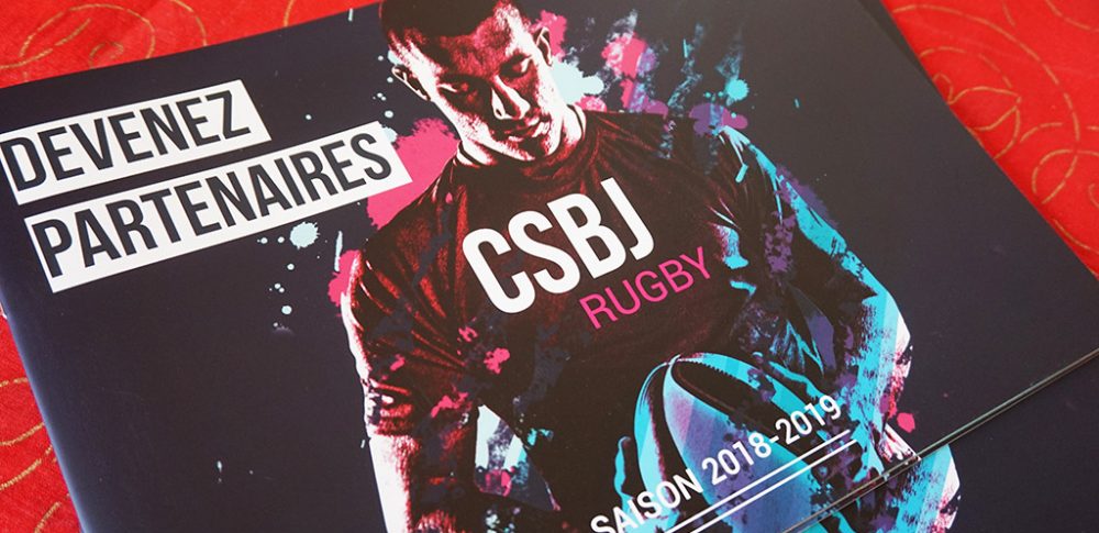 creation brochure csbj rugby partenaires