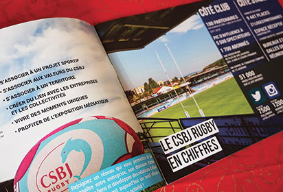creation brochure rugby auvergne rhone alpes