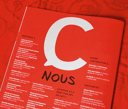 Magazine interne de la municipalité de Chambéry, C entre nous