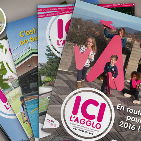 Magazine CAPI, ICI l'AGGLO, couvertures,