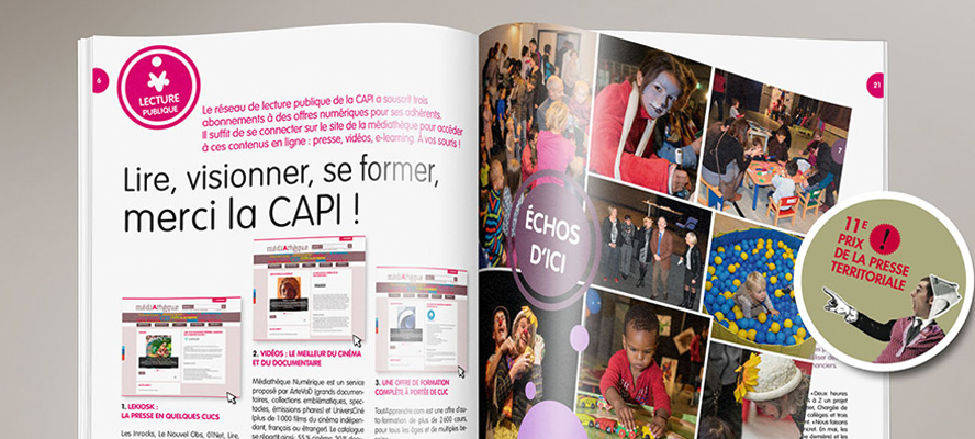 Magazine CAPI, ICI l'AGGLO, page intérieure
