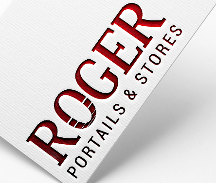 Logo, Store Roger, portails et stores