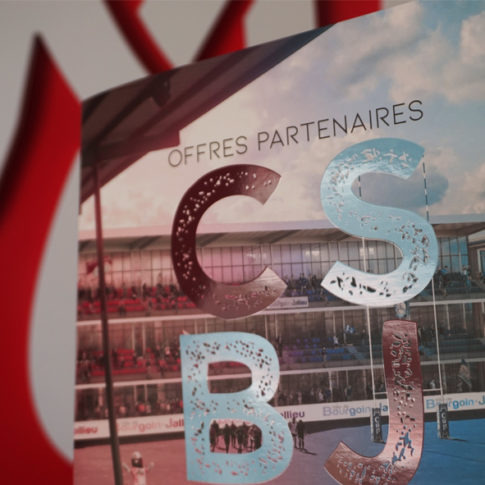 Plaquette CSBJ club de Rugby de Bourgoin Jallieu, partenaire, offre de prix